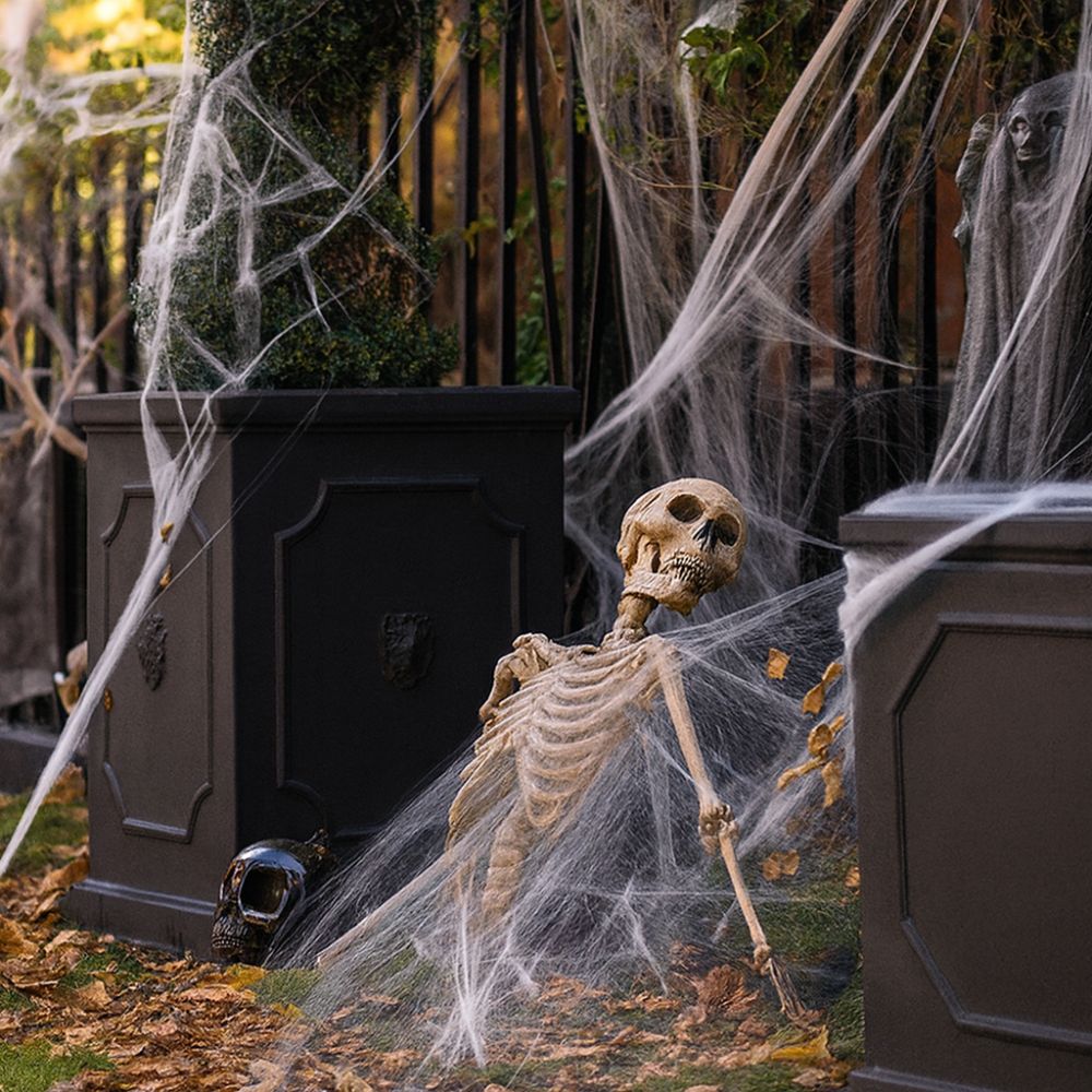 Artificial Haunted Spider Web