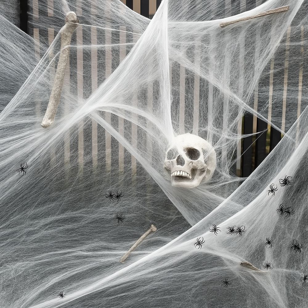 Artificial Haunted Spider Web