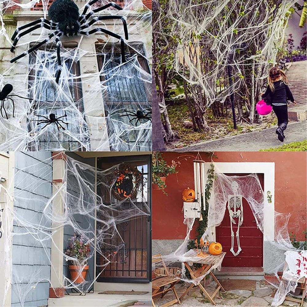Artificial Haunted Spider Web