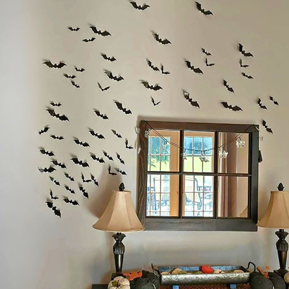 3D Black Bat Wall Stickers