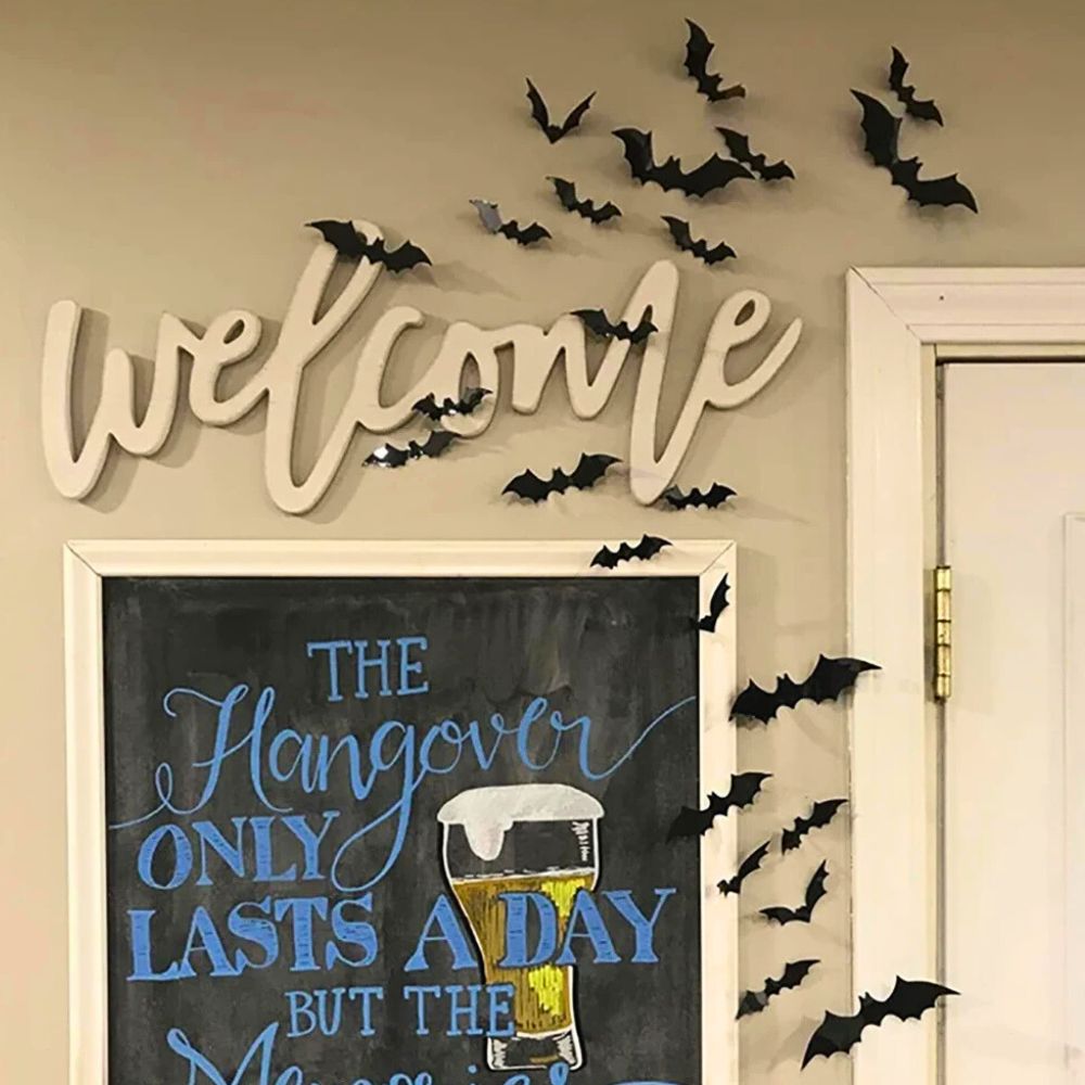 3D Black Bat Wall Stickers