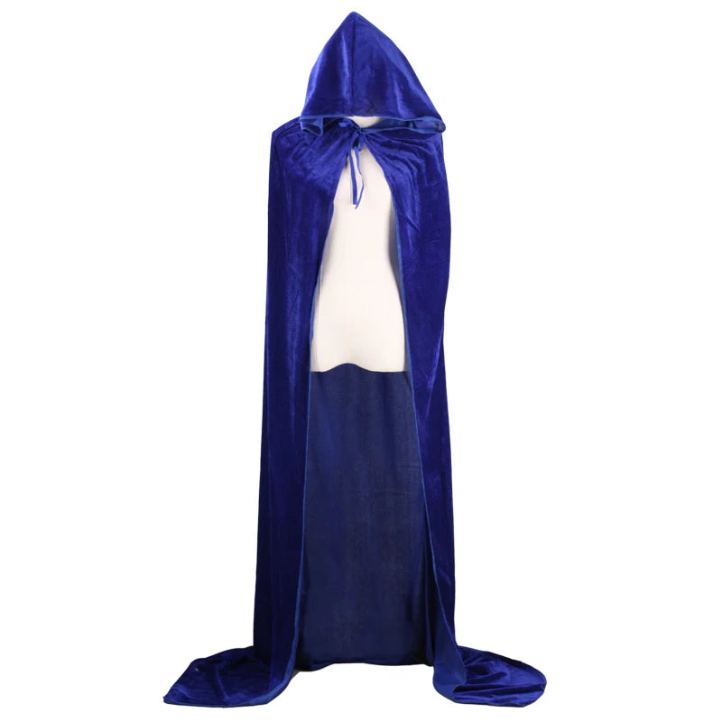 Long Velvet Cape with Hood