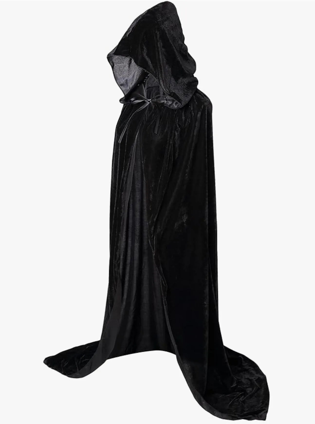 Long Velvet Cape with Hood