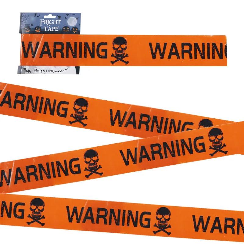 Creepy Skull Caution Line