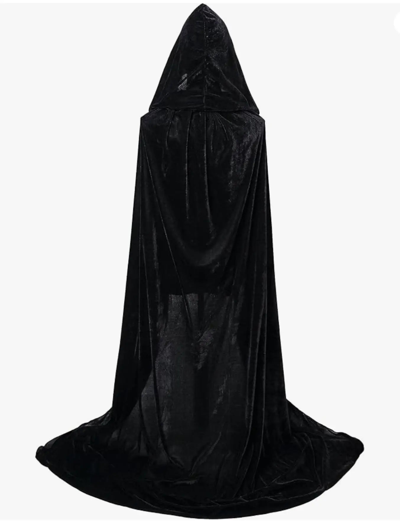 Long Velvet Cape with Hood