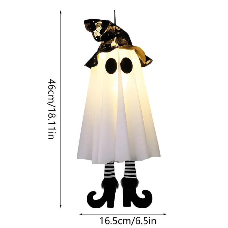 Spooky LED Witch Ghost Ornament