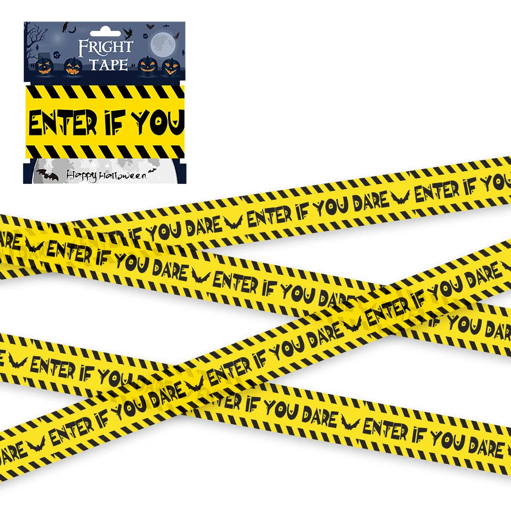 Creepy Skull Caution Line