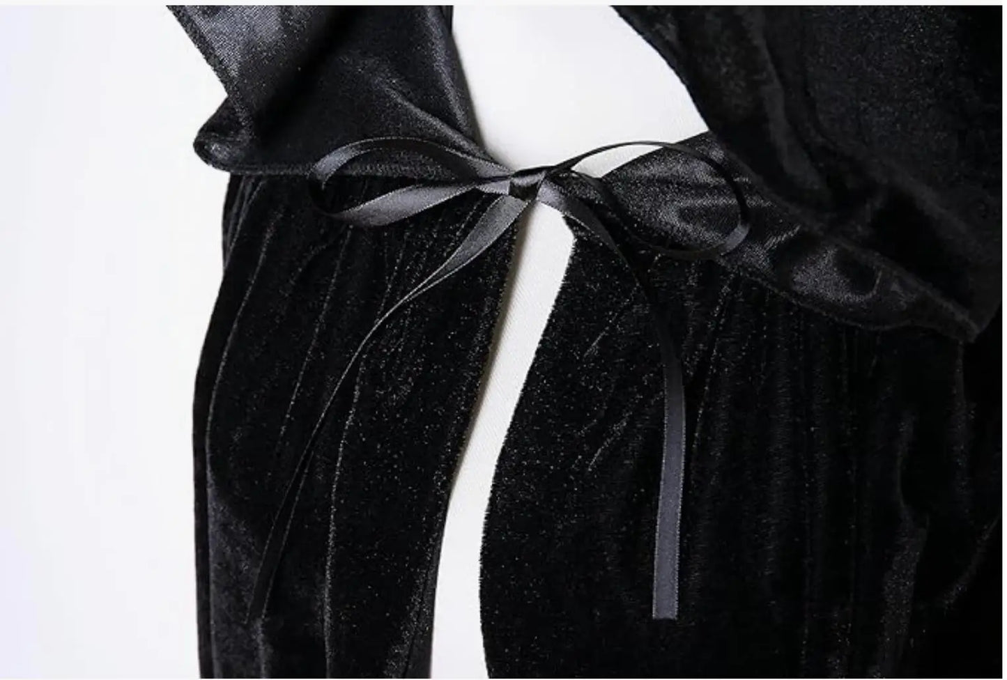 Long Velvet Cape with Hood