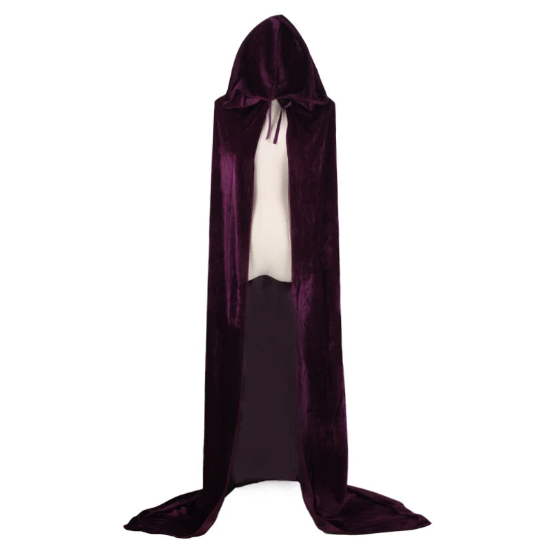 Long Velvet Cape with Hood