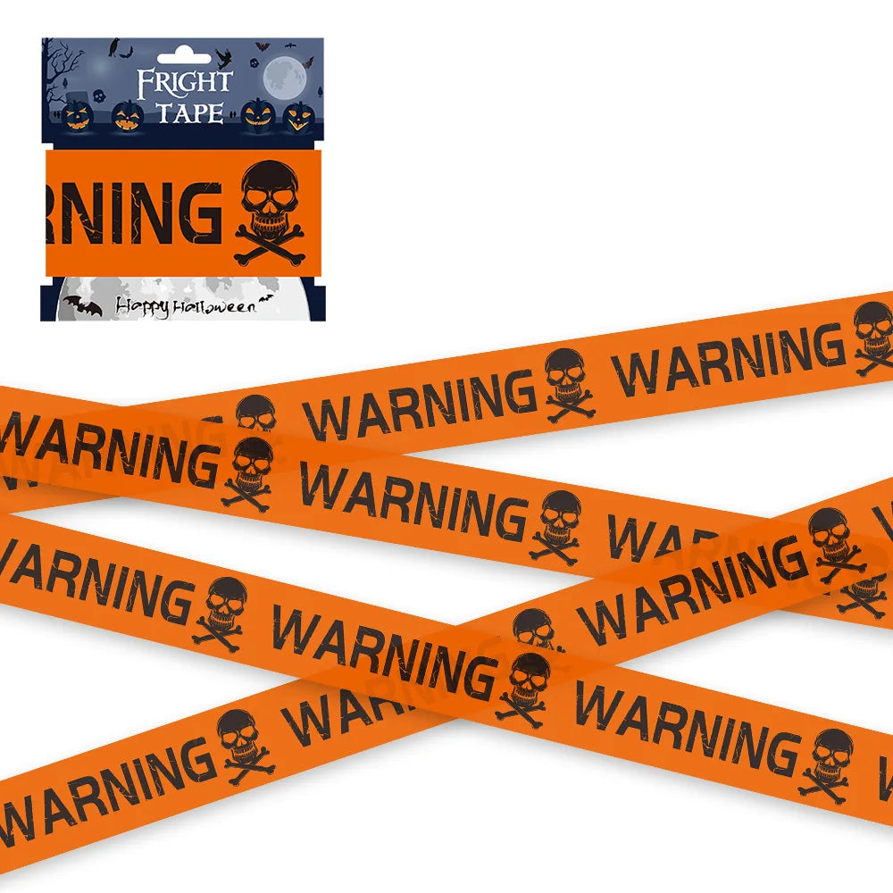Creepy Skull Caution Line