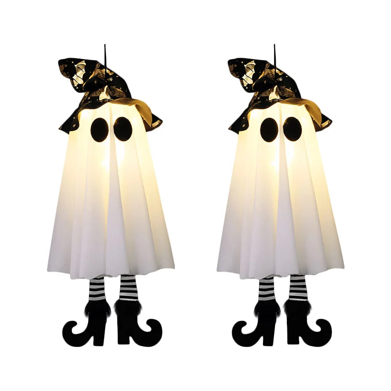 Spooky LED Witch Ghost Ornament