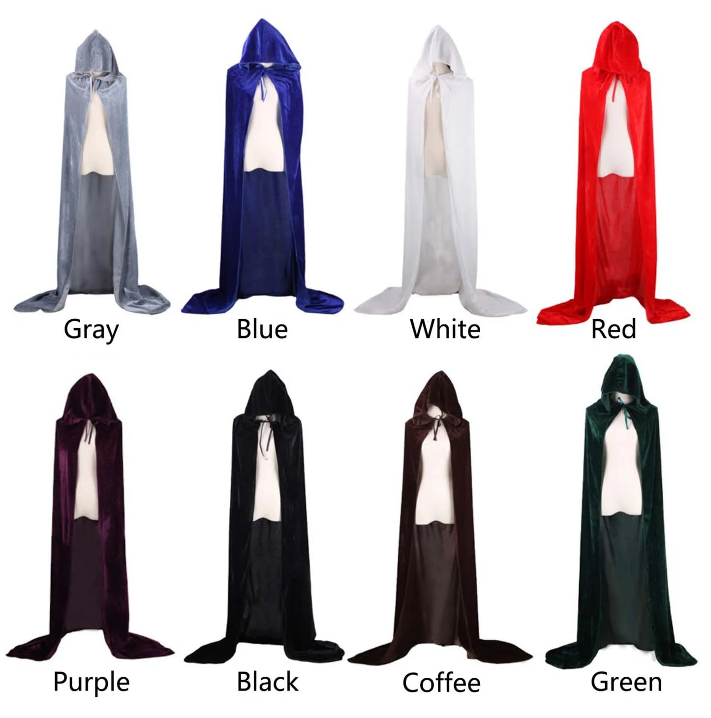 Long Velvet Cape with Hood