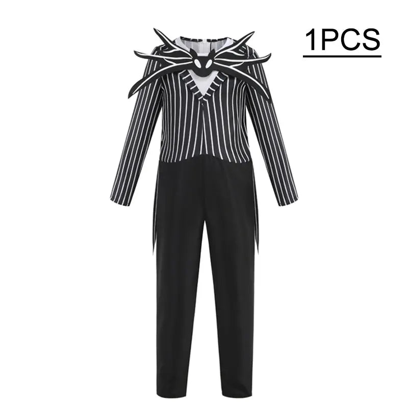 Boys’ Black Skull Jumpsuit