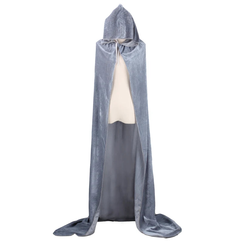 Long Velvet Cape with Hood