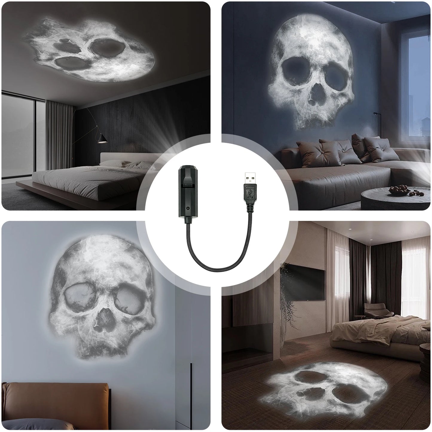 Skull LED Projector