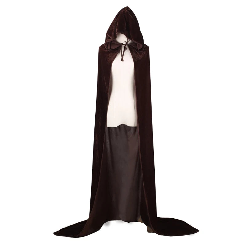 Long Velvet Cape with Hood