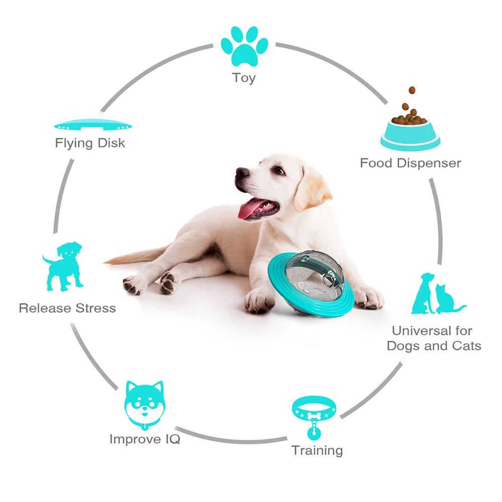 Balle interactive pour chiens – Entraînement du QI et alimentation lente