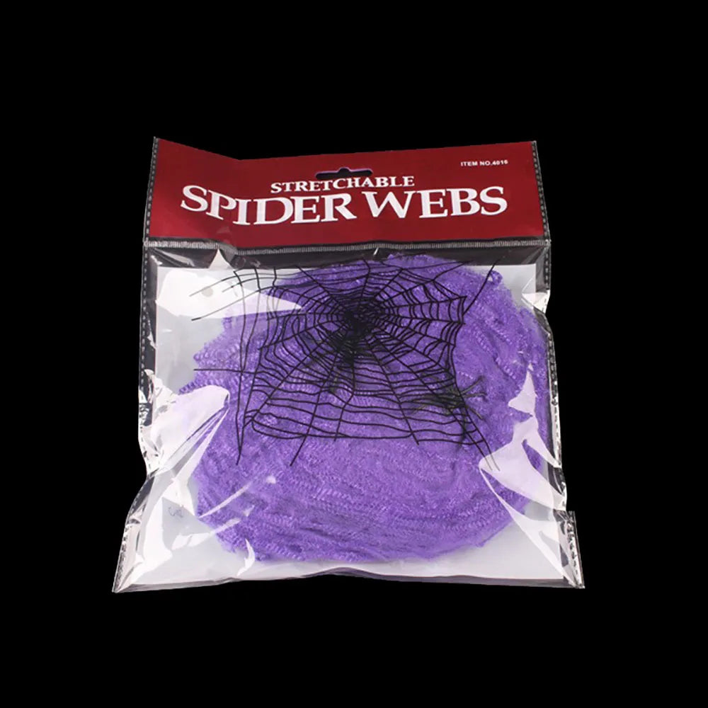 Midnight Web Artificial Spider Web Decoration