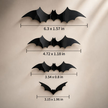Midnight Flight 3D Bat Wall Décor