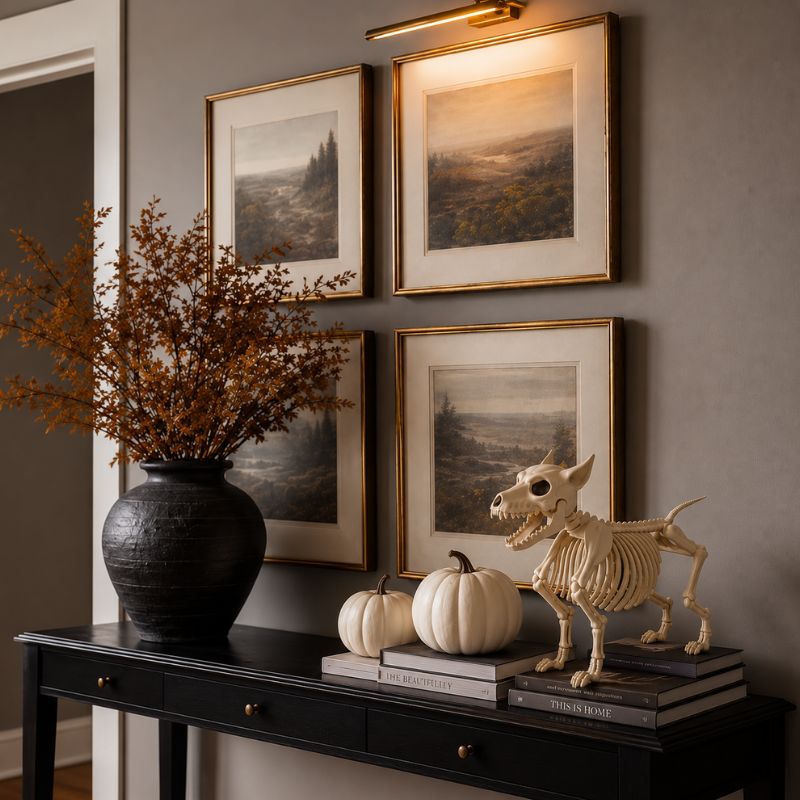 Midnight Relics Realistic Animal Skeleton Décor