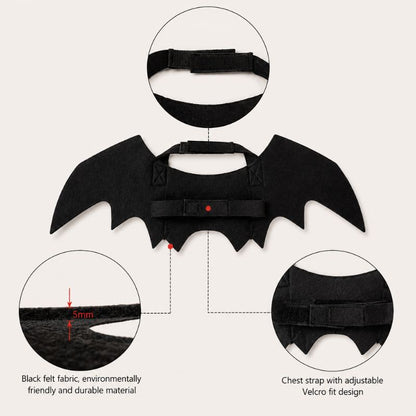Midnight Wings Bat Costume for Pets