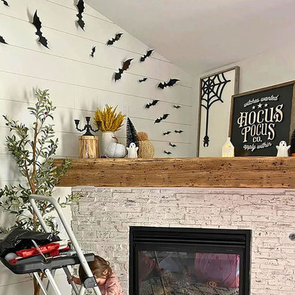 3D Black Bat Wall Stickers