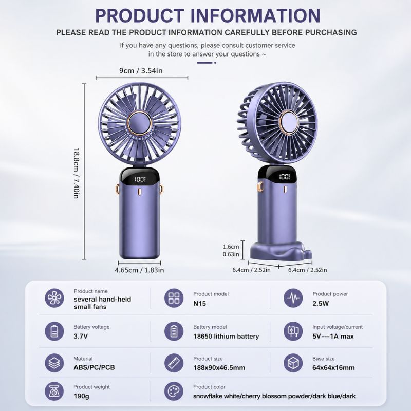 BreezeFlex Portable Mini Fan