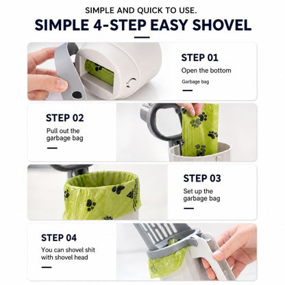 CleanPaw Self-Cleaning Cat Litter Scoop with Waste Bags
