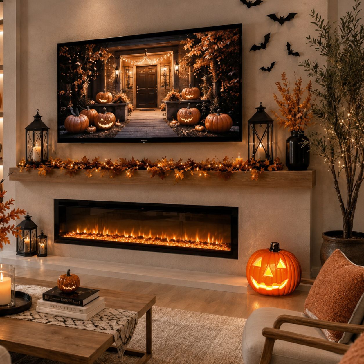 Ember Hollow LED Pumpkin Lantern