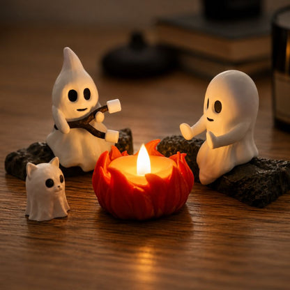 Midnight Gathering Ghost Campfire Decoration