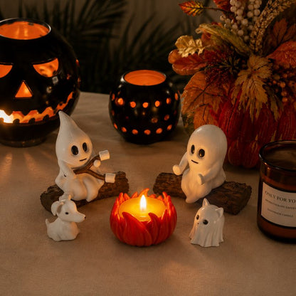 Midnight Gathering Ghost Campfire Decoration