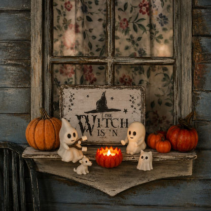 Midnight Gathering Ghost Campfire Decoration