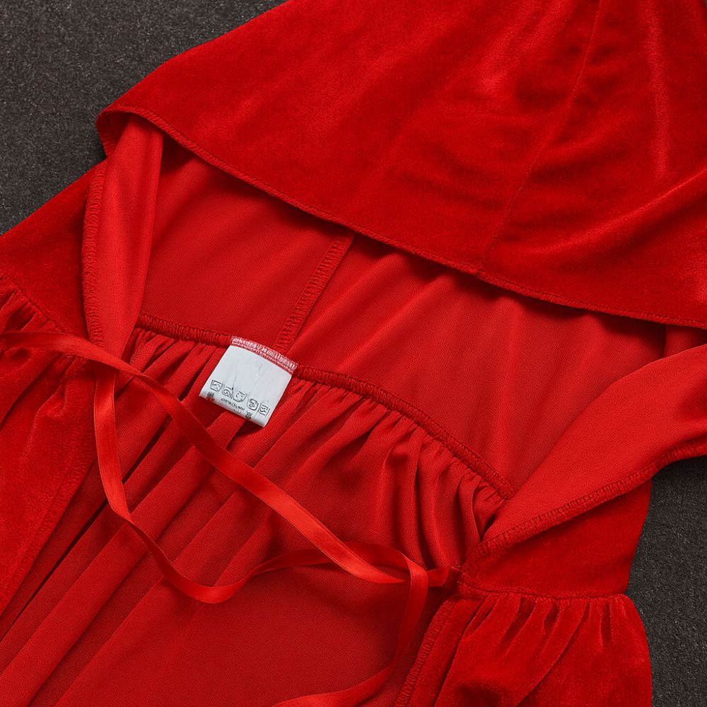 Long Velvet Cape with Hood