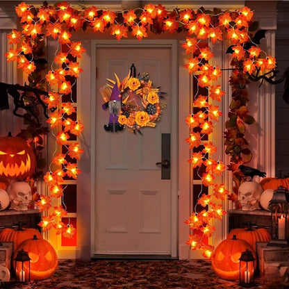 Maple Leaf LED String Lights