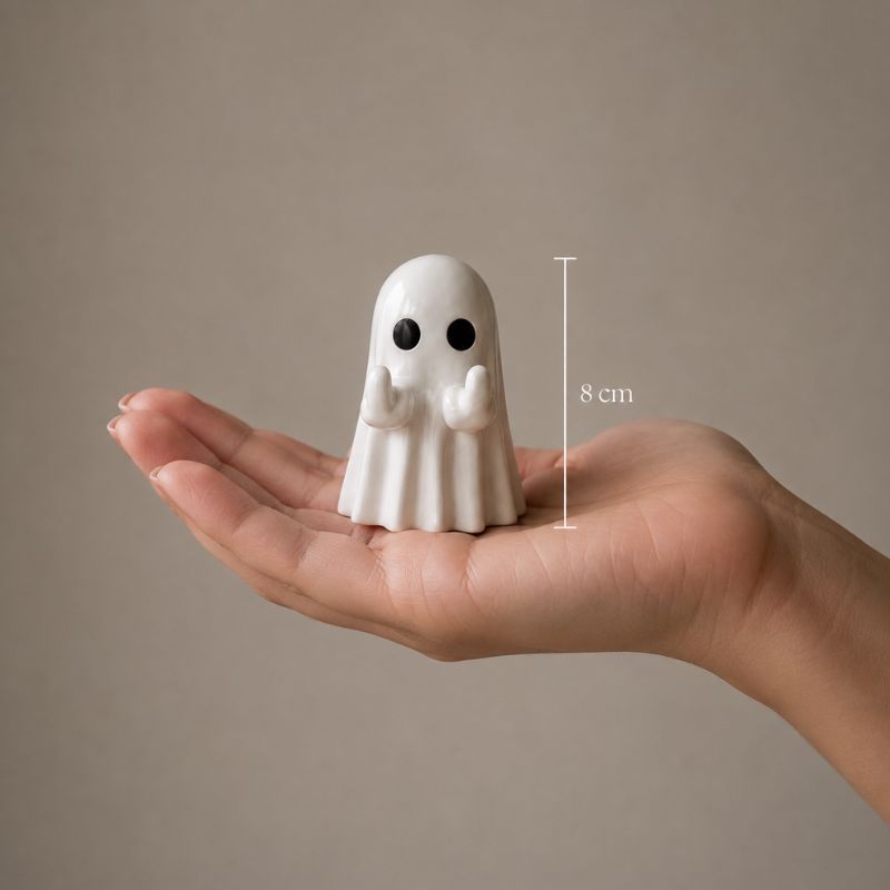 Rebel Spirit Middle Finger Ghost Statue