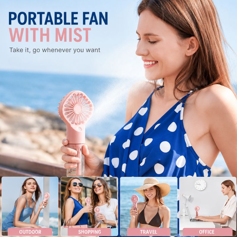 MistBreeze Portable Cooling Fan