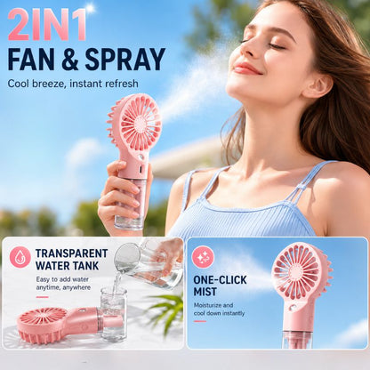 MistBreeze Portable Cooling Fan