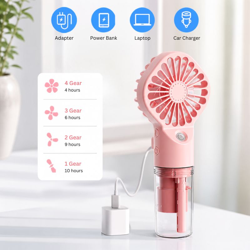 MistBreeze Portable Cooling Fan