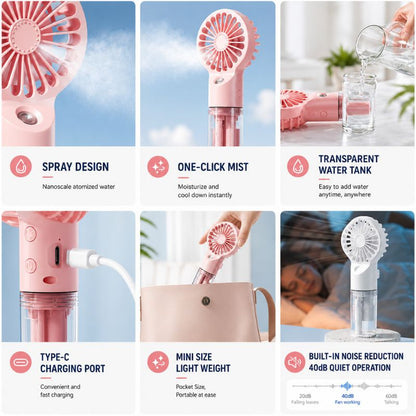 MistBreeze Portable Cooling Fan
