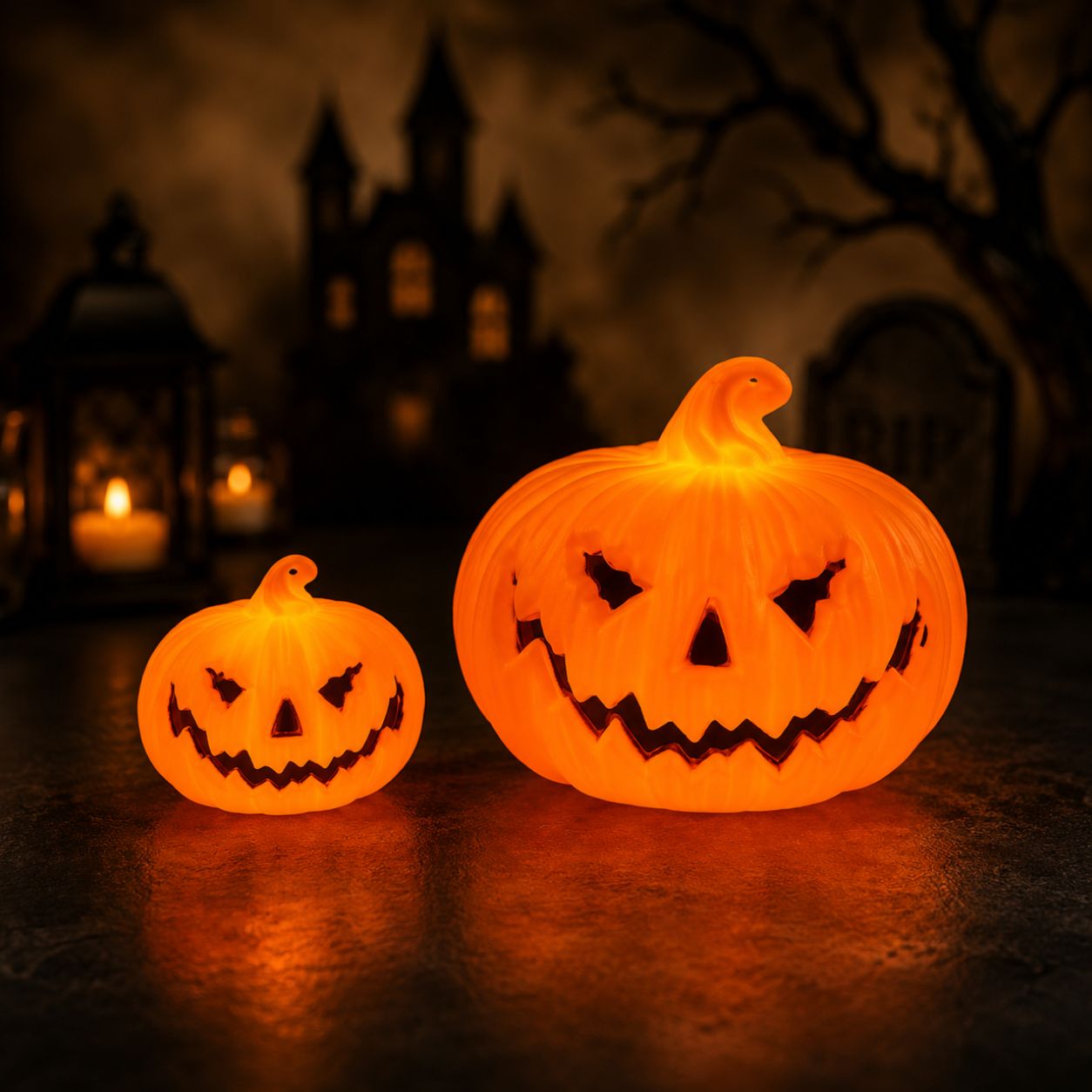 Phantom Glow Pumpkin LED Lantern