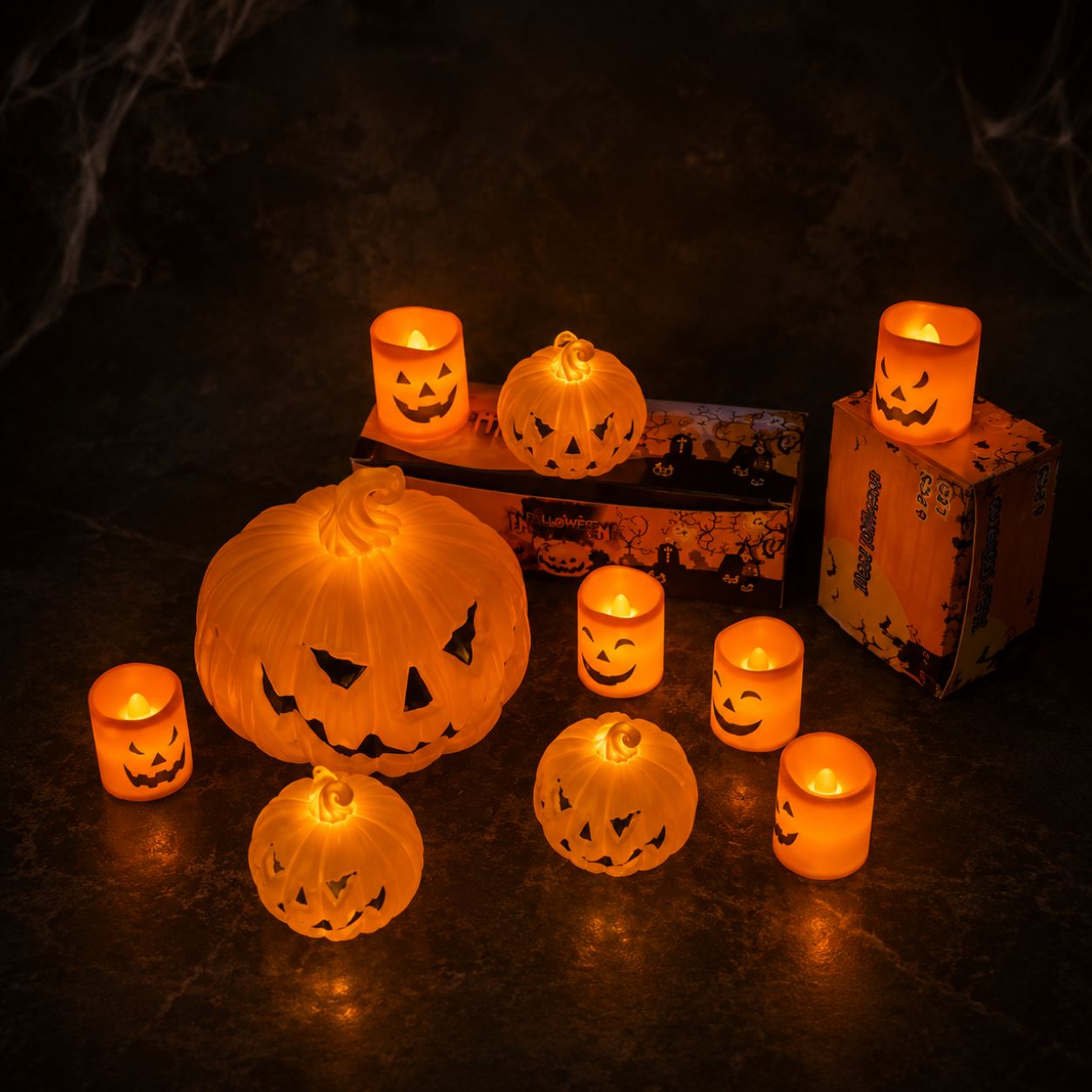 Phantom Glow Pumpkin LED Lantern