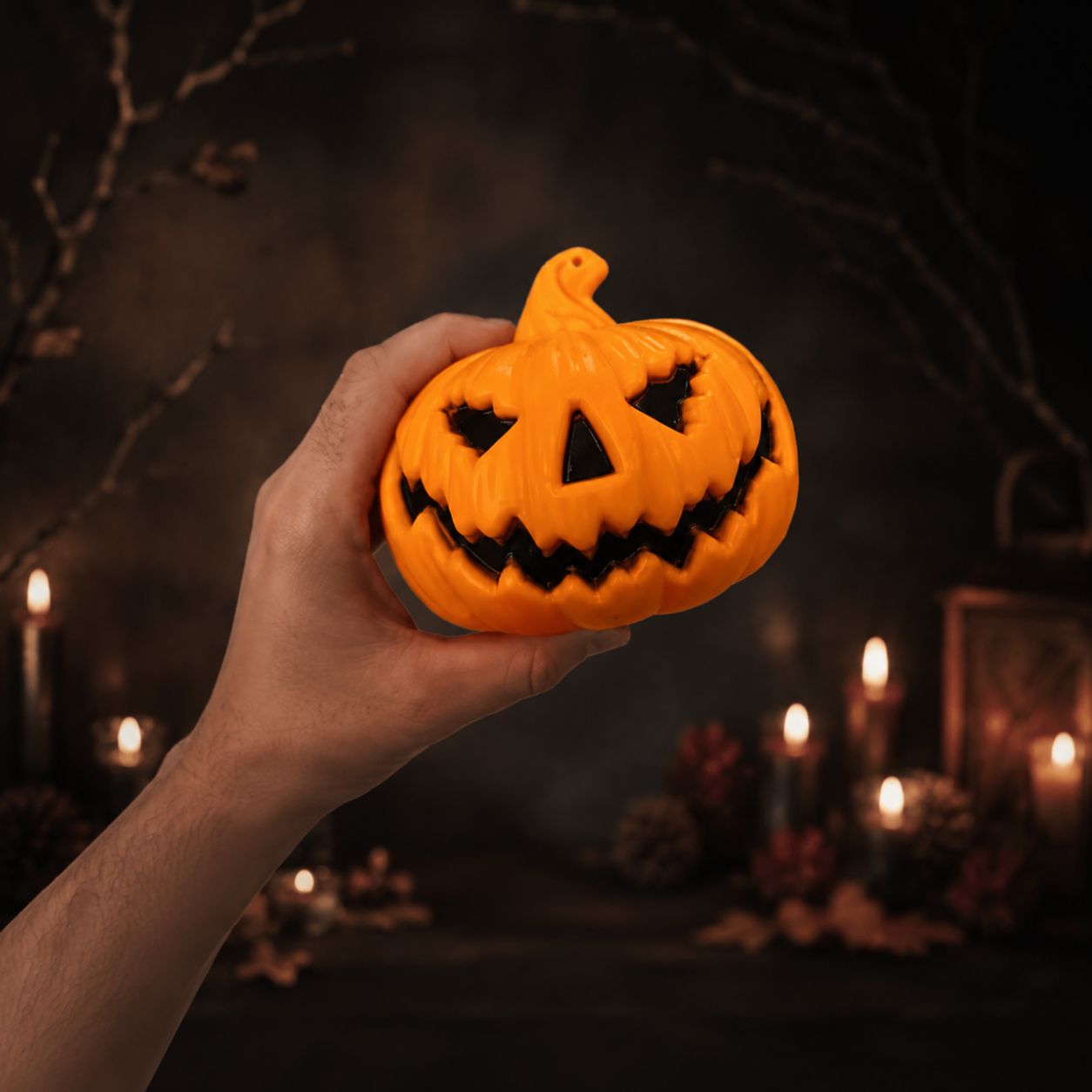 Phantom Glow Pumpkin LED Lantern