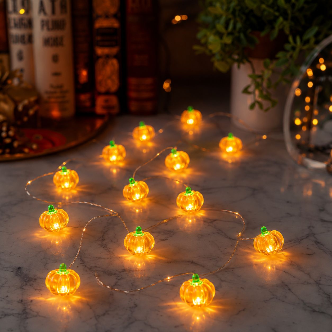 Ember Vine 30 LED Pumpkin String Lights