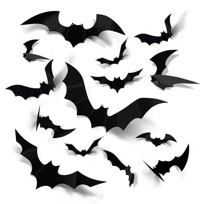 3D Black Bat Wall Stickers