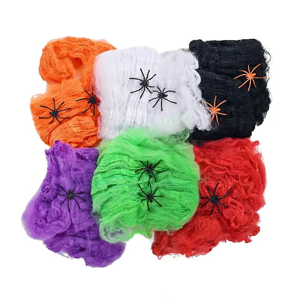 Midnight Web Artificial Spider Web Decoration