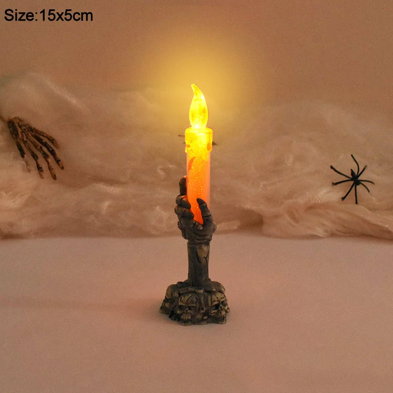 Phantom Grip Skeleton Hand LED Candle