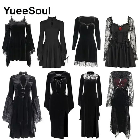 Elegant Gothic Party Dress