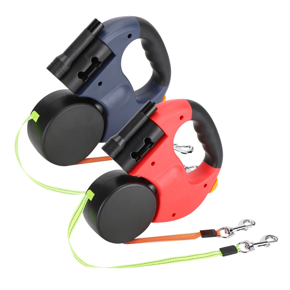 GlowWalk Dual Retractable Pet Lead