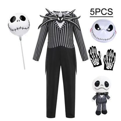 Boys’ Black Skull Jumpsuit
