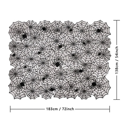 Midnight Lace Spider Web Tablecloth